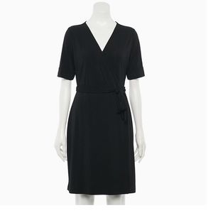 Women's Apt. 9® Elbow Sleeve Wrap Dress